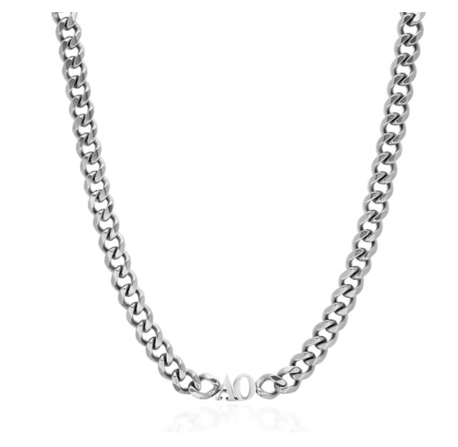 Creative Custom Letter English Name Necklace Stainless Steel Choker Necklace Personalized Cuban Chain Christmas Gifts